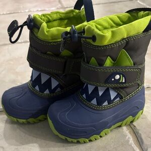 Cat & Jack Monster Boots - Blue and Green